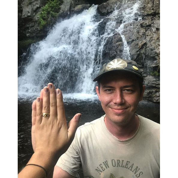 Engaged! // Hawk Falls, Poconos Mountains.