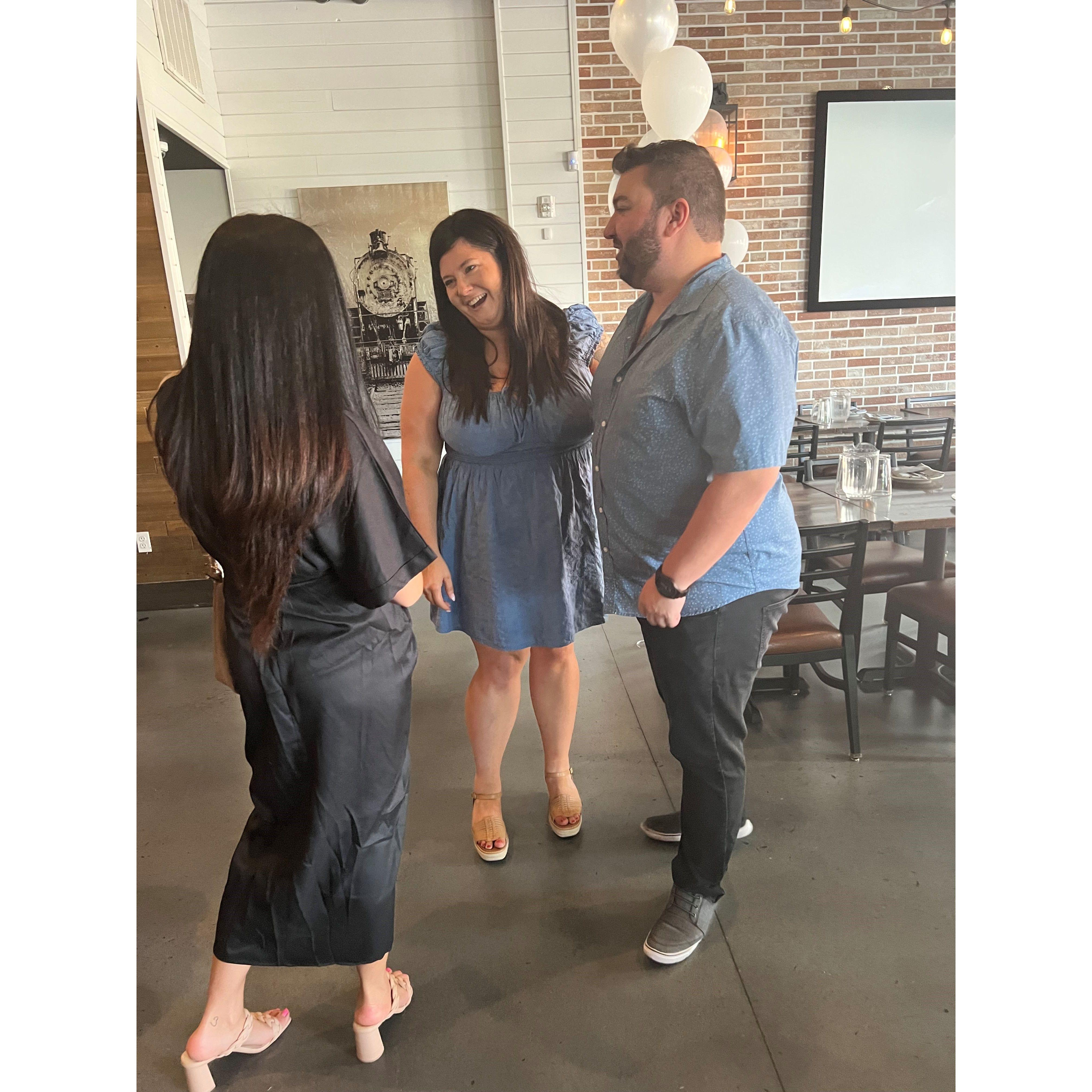 Engagement Party at their favorite spot - Ah Pizz!