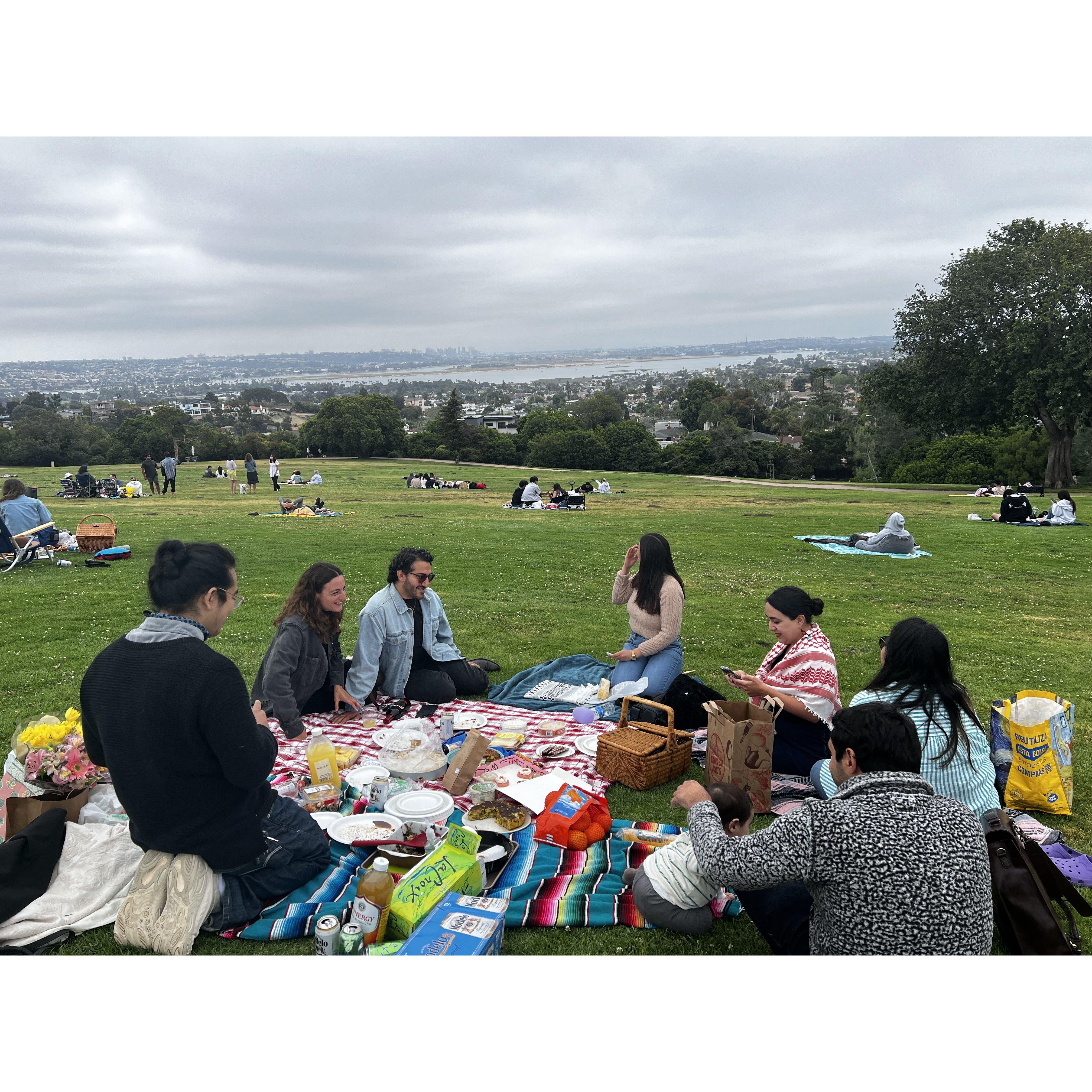 Birthday picnic in San Diego