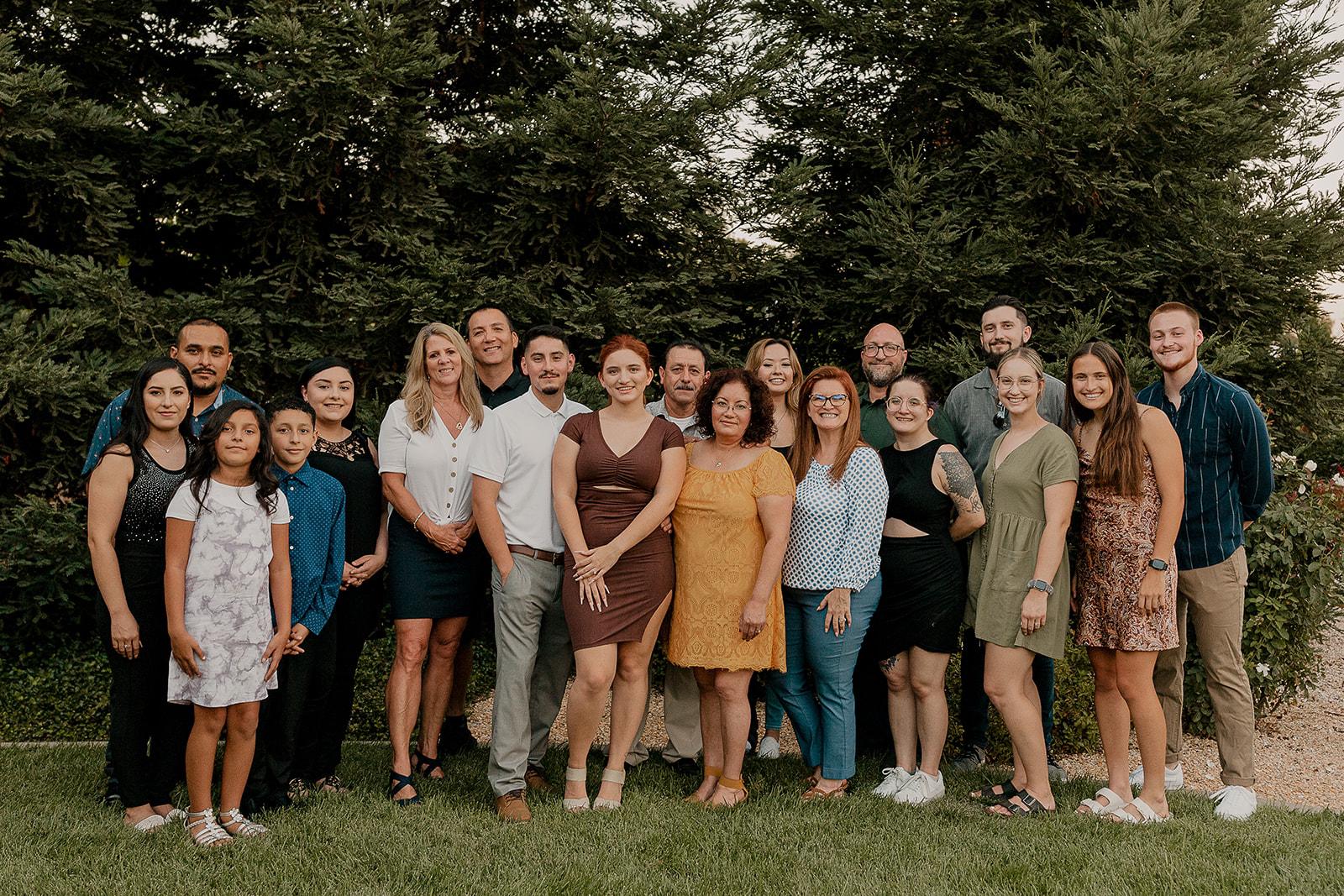 Frankie had both of our families at the proposal!