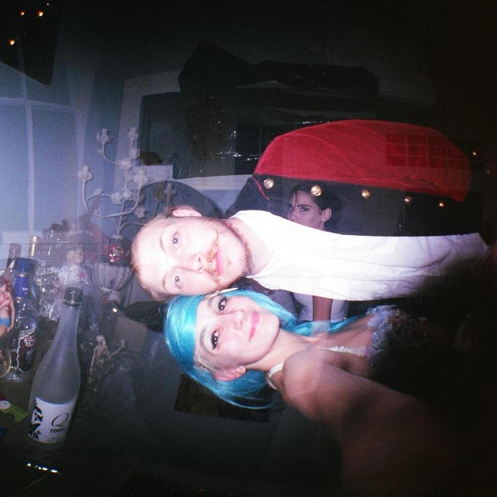 New Orleans Halloween party 2014. We coordinated out pirate and mermaid costumes