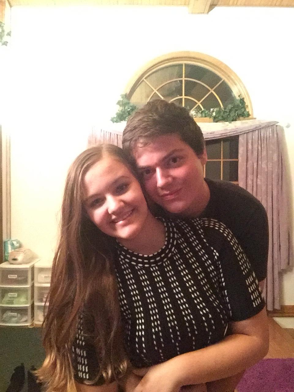 This was taken on our 6 month anniversary right after we got back from the Cheesecake Factory!