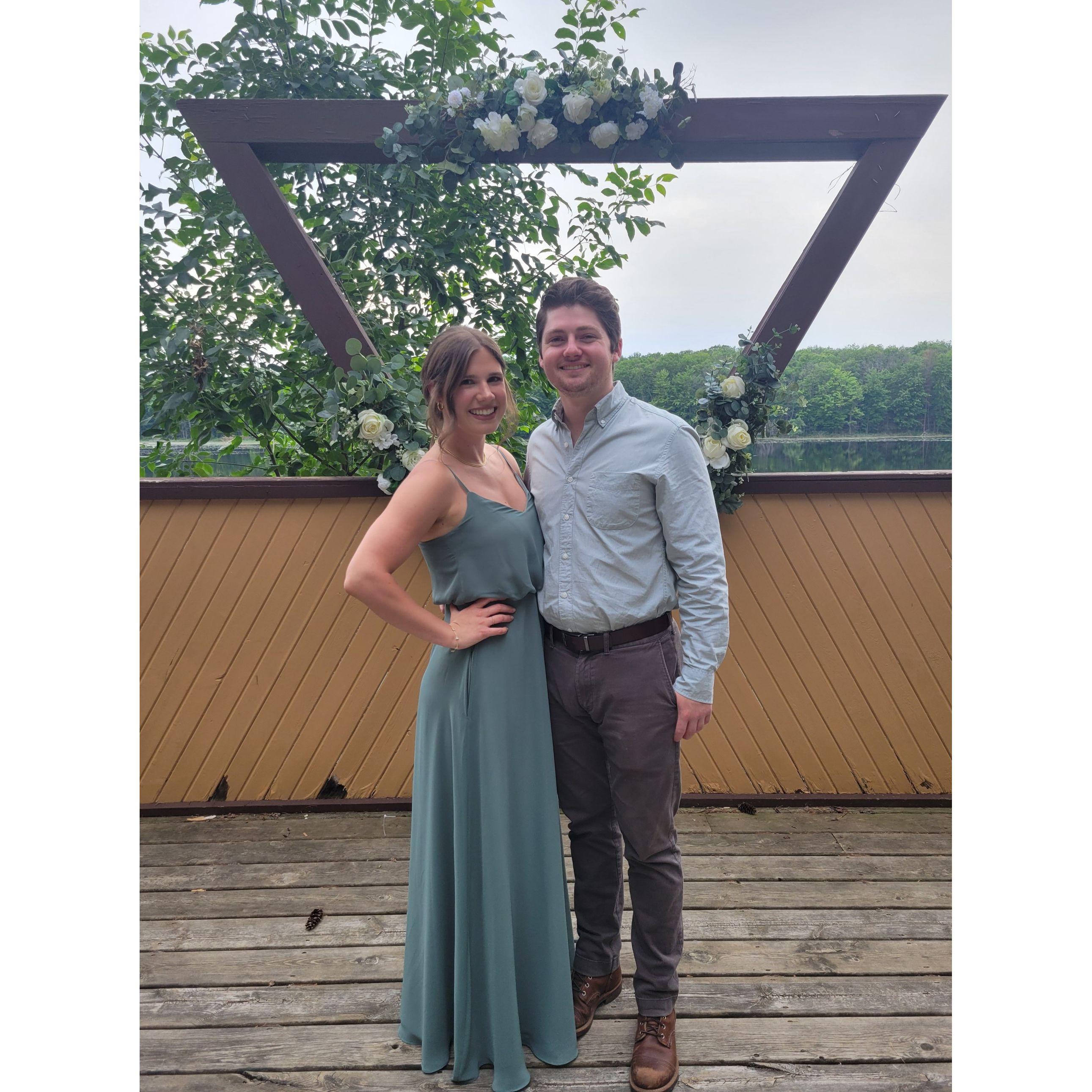 at a dear friend's wedding, summer of 2022