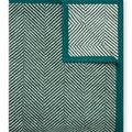 Harborview Herringbone Hunter Green Blanket