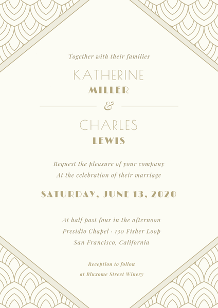 Baker Corner | Ivory | Zola Wedding Invitations