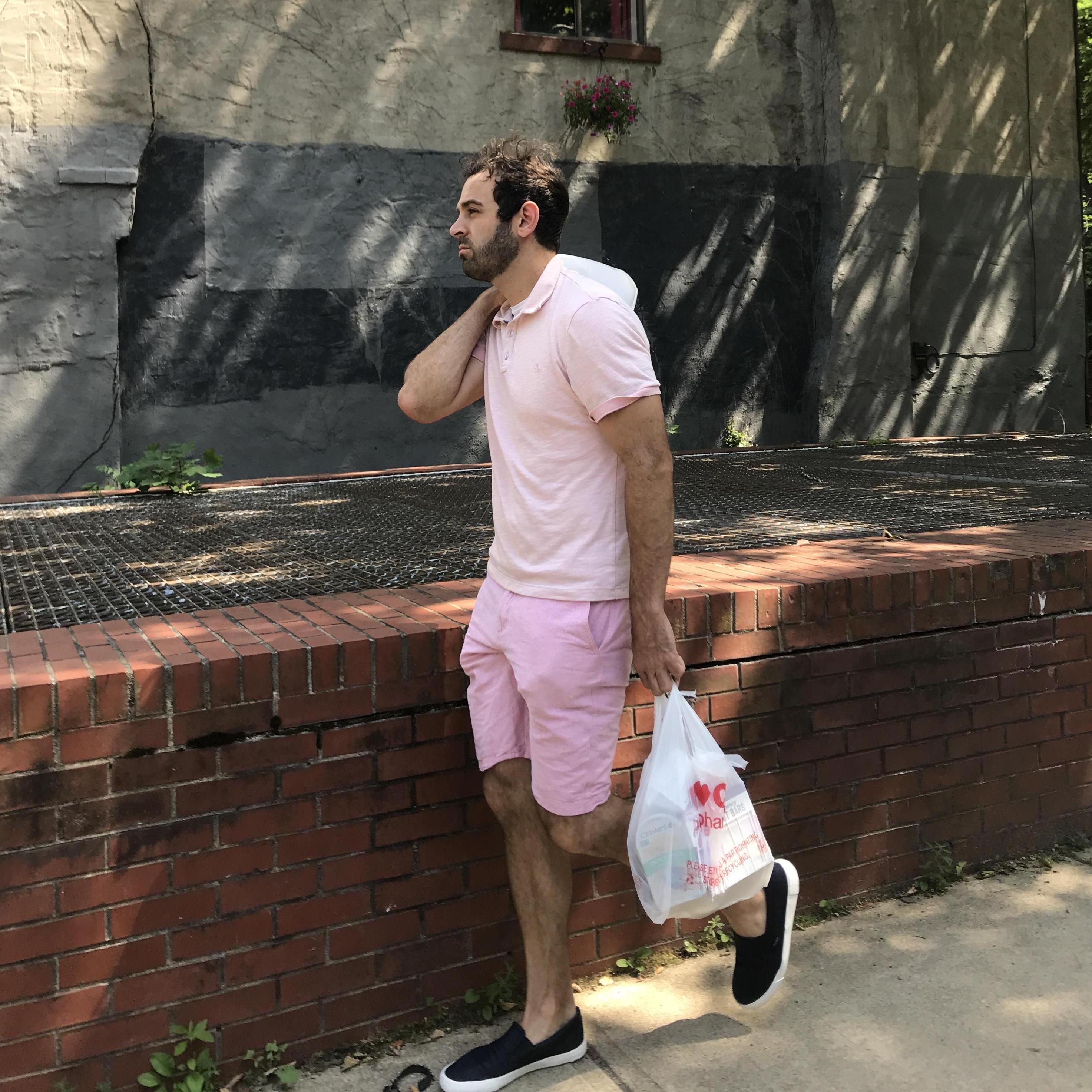 Kevin in Boston only wears the color pink.