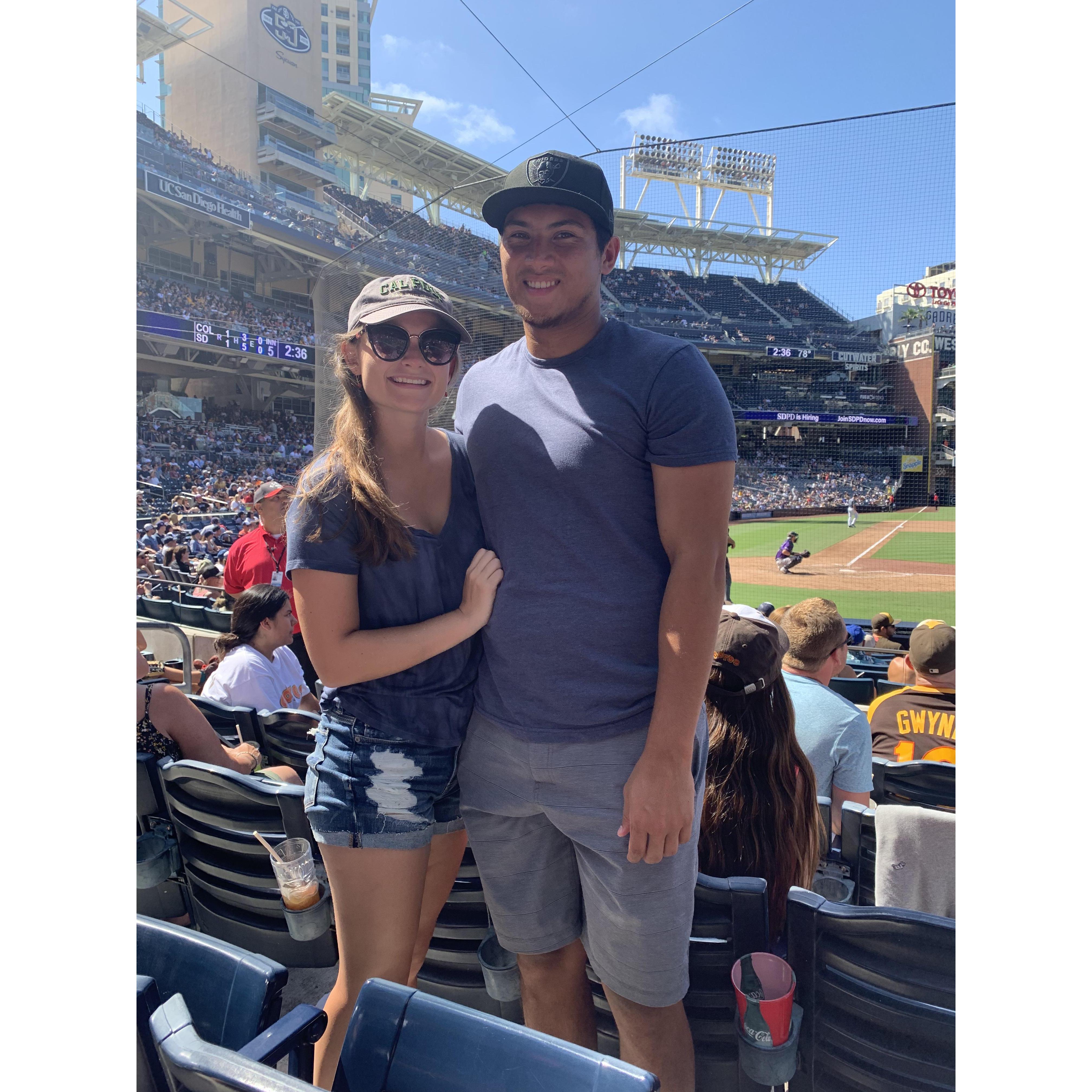 Our first Padres game