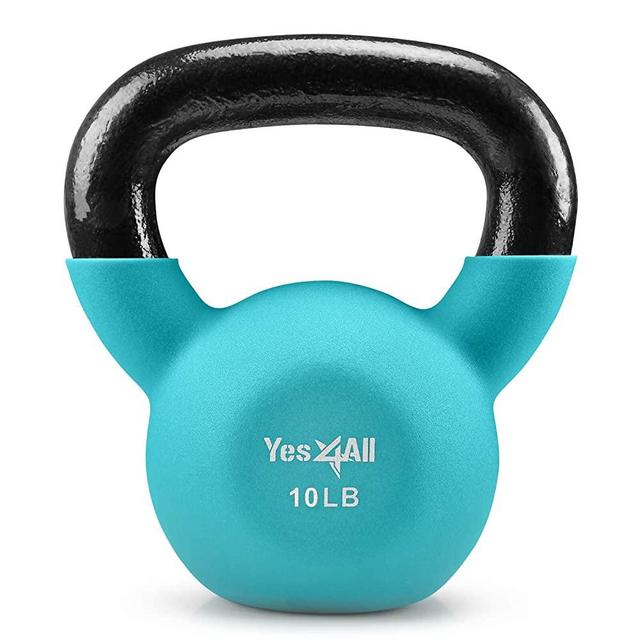 Yes4All Neoprene Coated Kettlebell Weights, Strength Training Kettlebells for Weightlifting, Conditioning, Strength & Core Training
