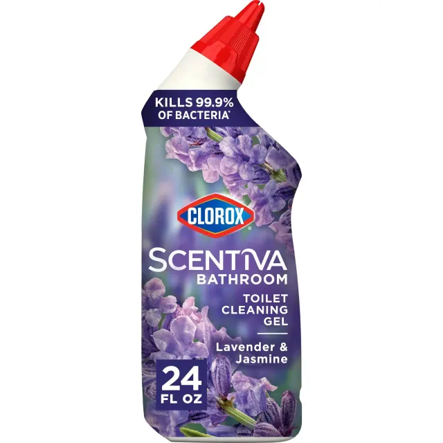 Clorox Scentiva Toilet Cleaning Gel Bleach Free - Tuscan Lavender & Jasmine - 24 fl oz
