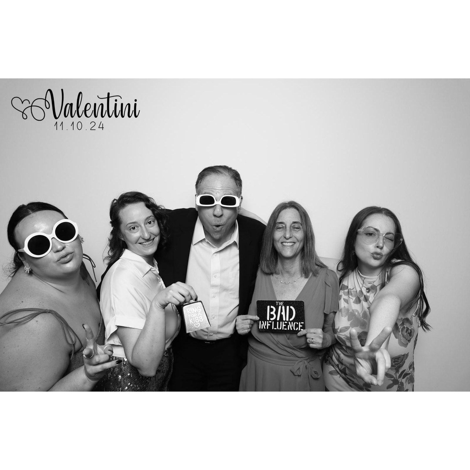 The fam celebrating the Valentinis