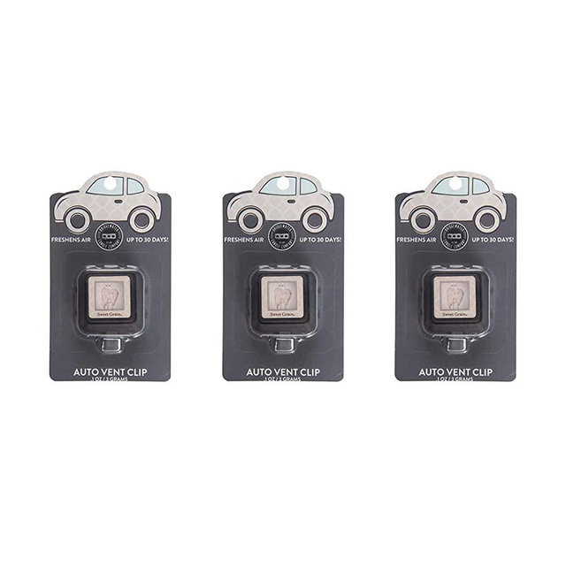 Bridgewater Candle Auto Vent Clip 3 Pack Long Lasting Car Air Freshener-Sweet Grace