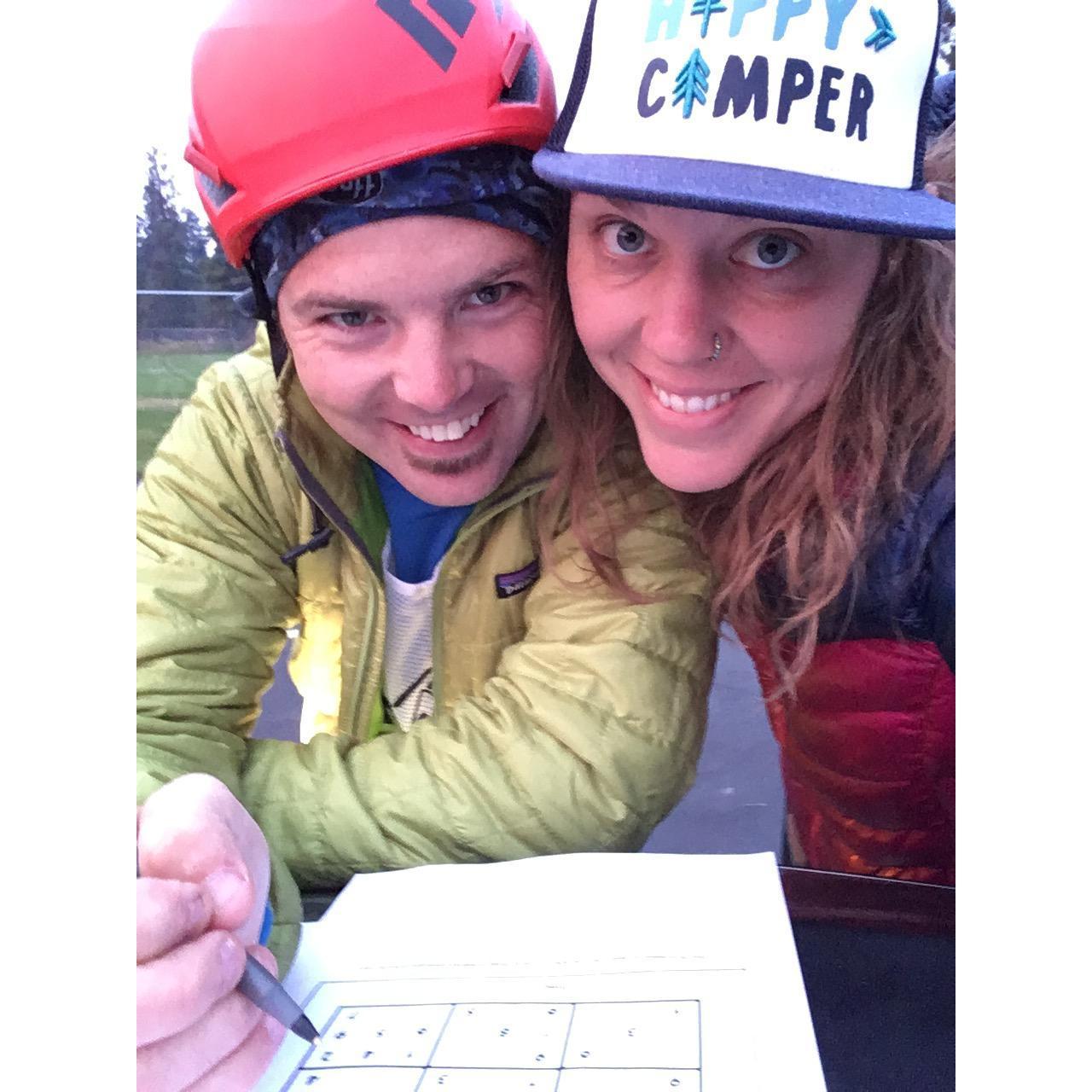 3 weeks in and road tripping together to Bend, OR for Hollis's first ever adventure race!