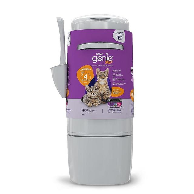 Litter Genie XL+ Pail | Cat Litter Waste Disposal System for Odor Control | Includes 1 Jumbo Refill Bag