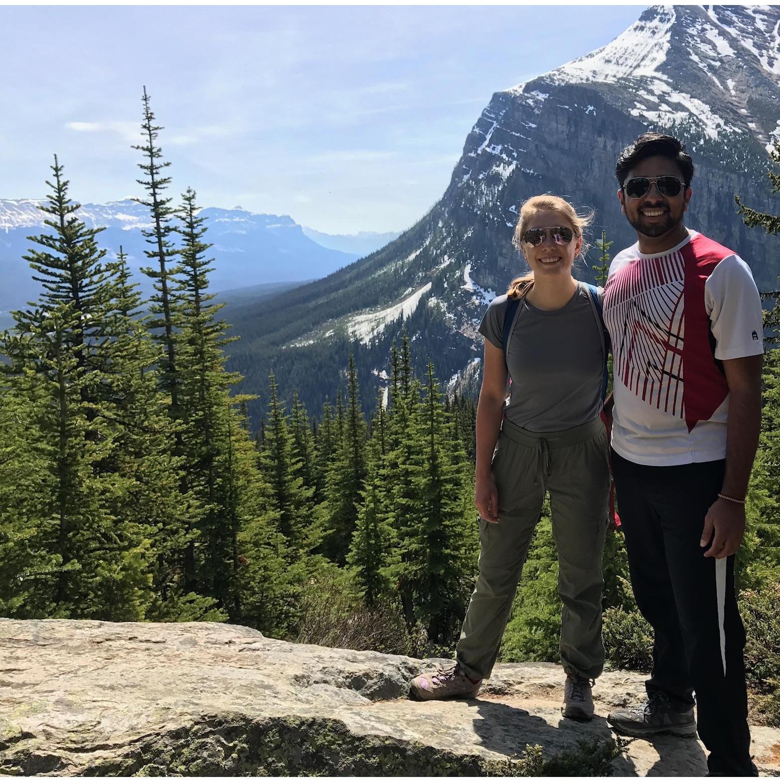Above Lake Louise, on our way to the beehives