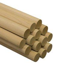 1 Pc, 1-1/2" X 36" Maple Wood Dowels Hardwood