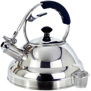 Tea Kettle - Surgical Whistling Teapot with Capsule Bottom and Mirror Finish, 2.75 Quart Tea Pot - Stove Top Tea Maker Infuser Teapots Strainer Included
