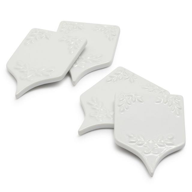 Porcelain Cheese Markers, Set of 4