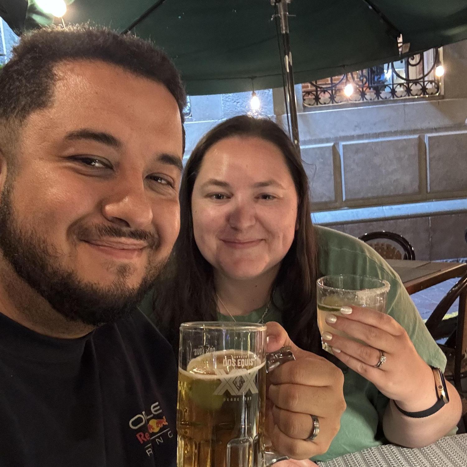 First official dinner date as husband and wife in Guanajuato City