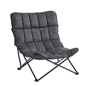 Quilted Oversized Lounger in Taupe