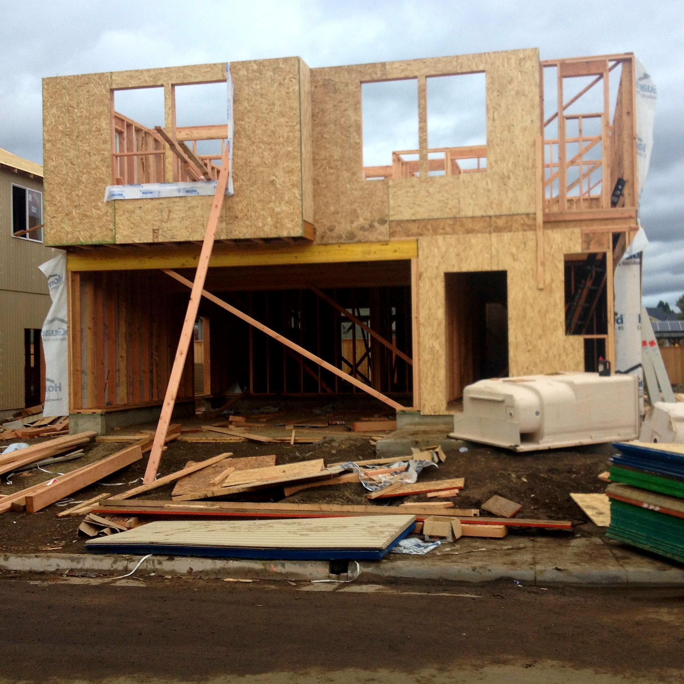 October 30th 2015 - Eugene OR. House building begins!