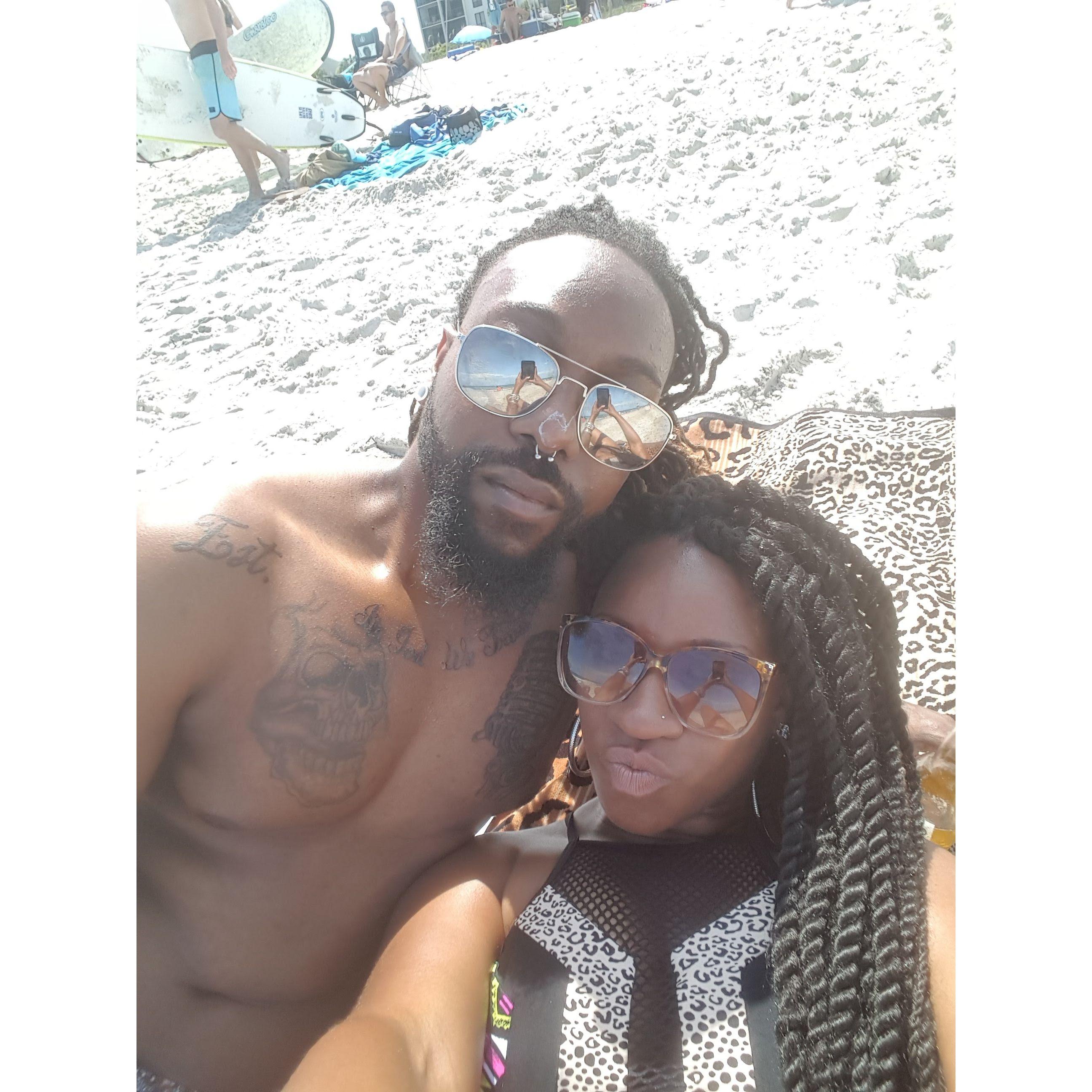 1st Beach Trip (He was already in love and didn't know it LOL) July 16'