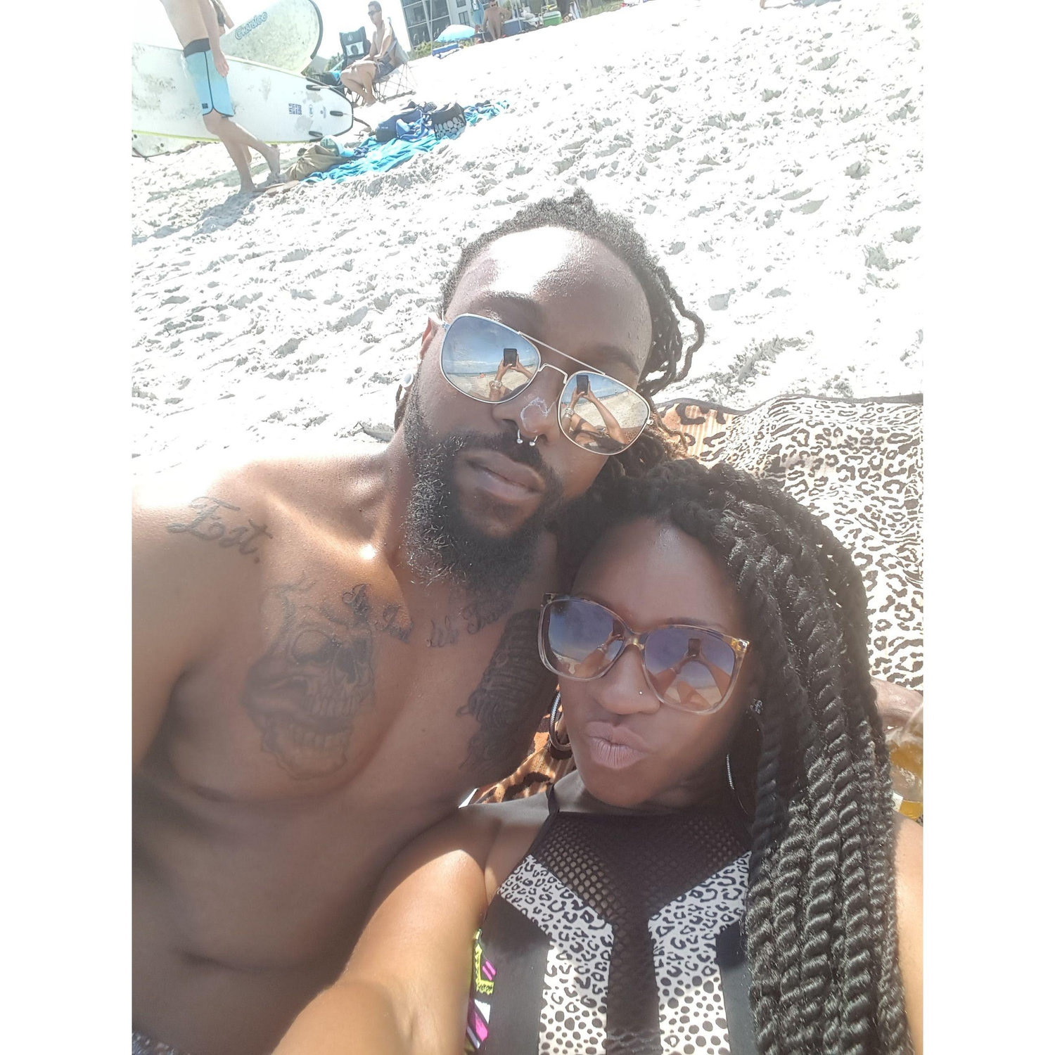 1st Beach Trip (He was already in love and didn't know it LOL) July 16'