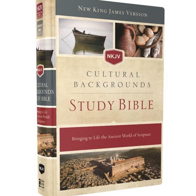 NKJV, Cultural Backgrounds Study Bible, Hardcover, Red Letter: Bringing to Life the Ancient World of Scripture