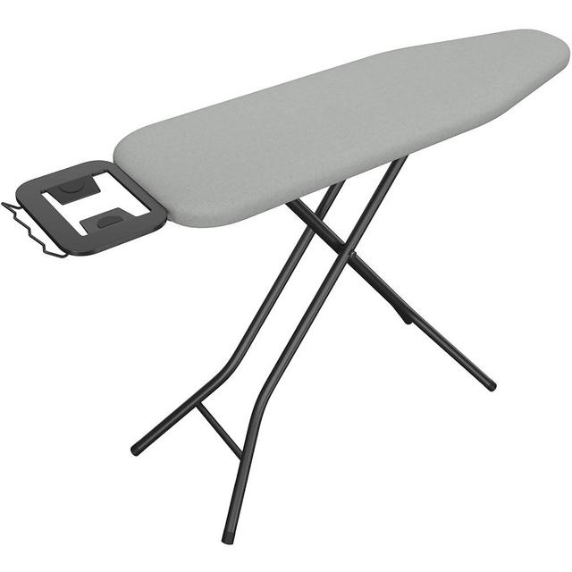Yaheetech Foldable Ironing Board, Heavy Duty Iron Board with 9 Adjustable Heights, 4 Layer Cover and Safety Iron Rest, 52X14 Compact and Space Saver Iron Board for Home Laundry Room Use, Gray
