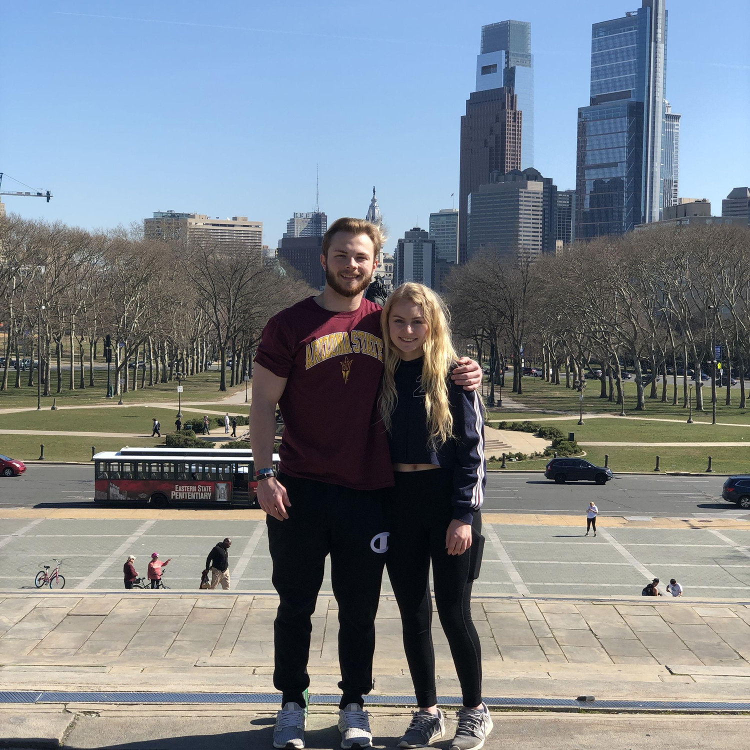 Our first trip together. Rebecca had a soccer prospect camp in Philly so we did some sightseeing