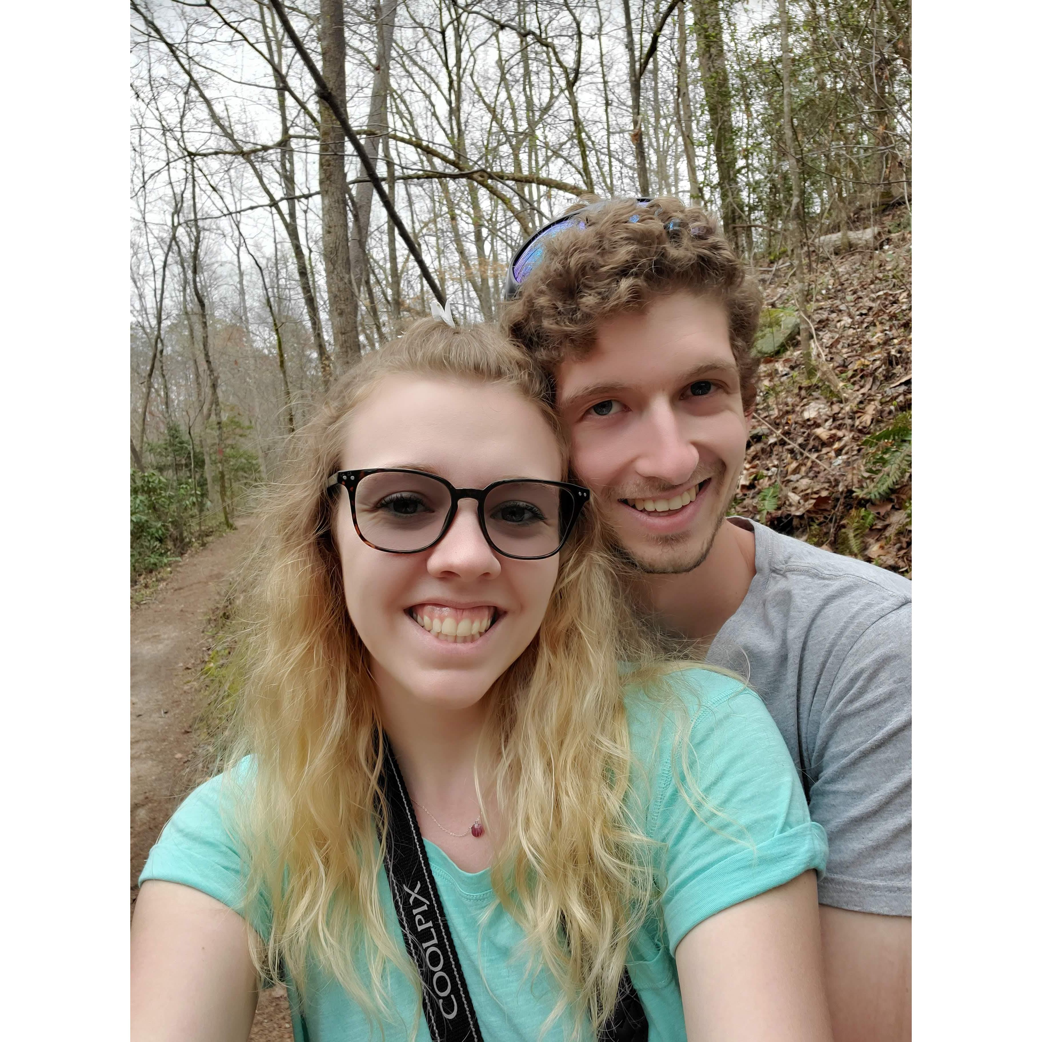 A hike on our first trip to South Carolina to see if we would like it here, and WE DID! Halfway through the trip we knew South Carolina was the place for us.