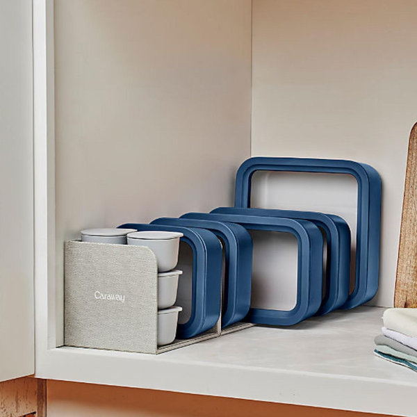 Caraway ® Navy 17-Piece Glass Food Storage Set