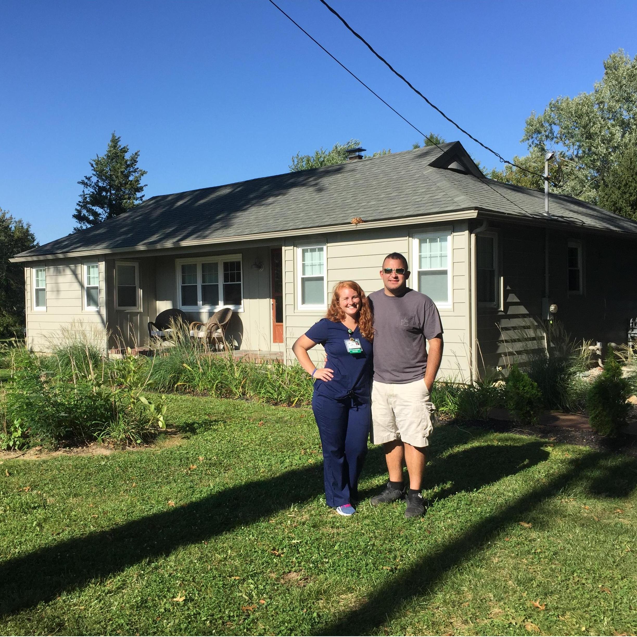 Our first house! Happy to be back in New Jersey