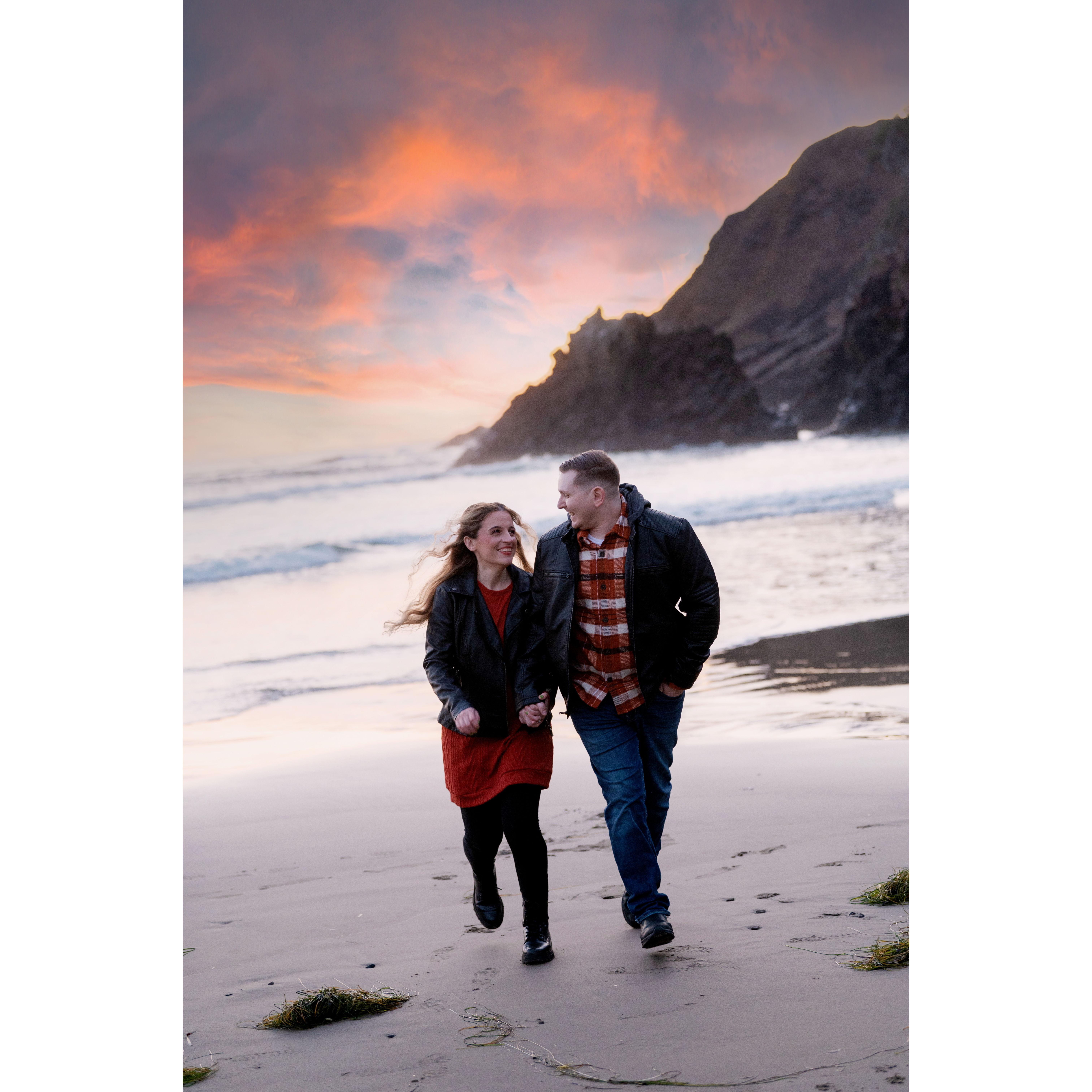 Engagement Photo Shoot. Ecola State Park, OR 9/7/23