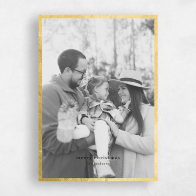 Black Holiday Card - Eglantine Foil