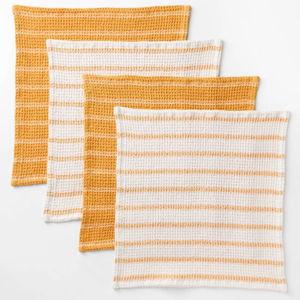 4pk Dish Cloth Set - Figmint™, Yellow