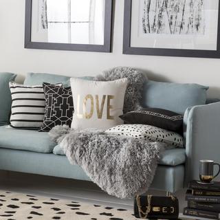 Glyph Love Throw Pillow