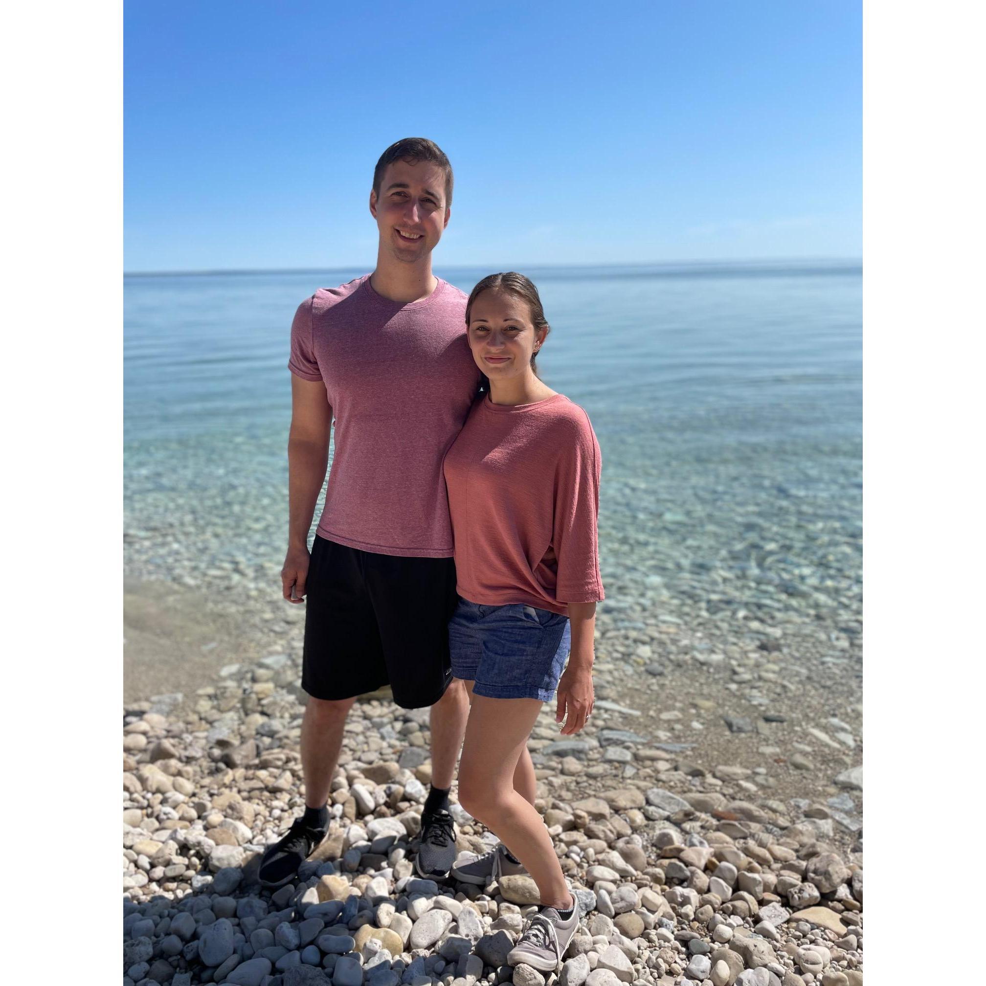 On Mackinac Island for Alex's cousin Lauren's wedding.