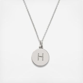 Silver Intial Pendant