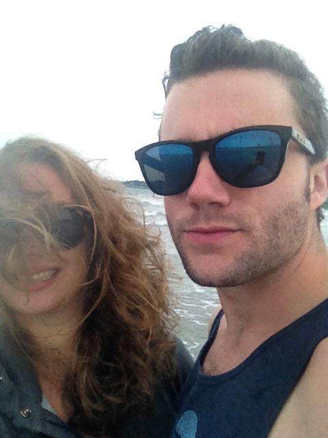 Visiting Jackie in Newport and starting to get the hang of selfies...