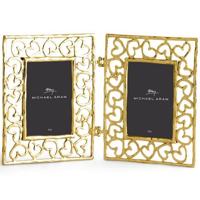 Heart Hinged Frame, Gold