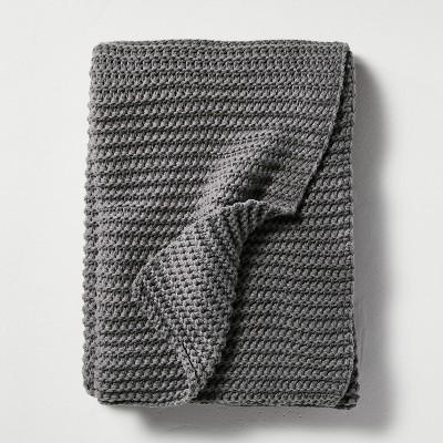 Heather Oatmeal - Chunky Knit Throw Blanket - Hearth & Hand™ with Magnolia