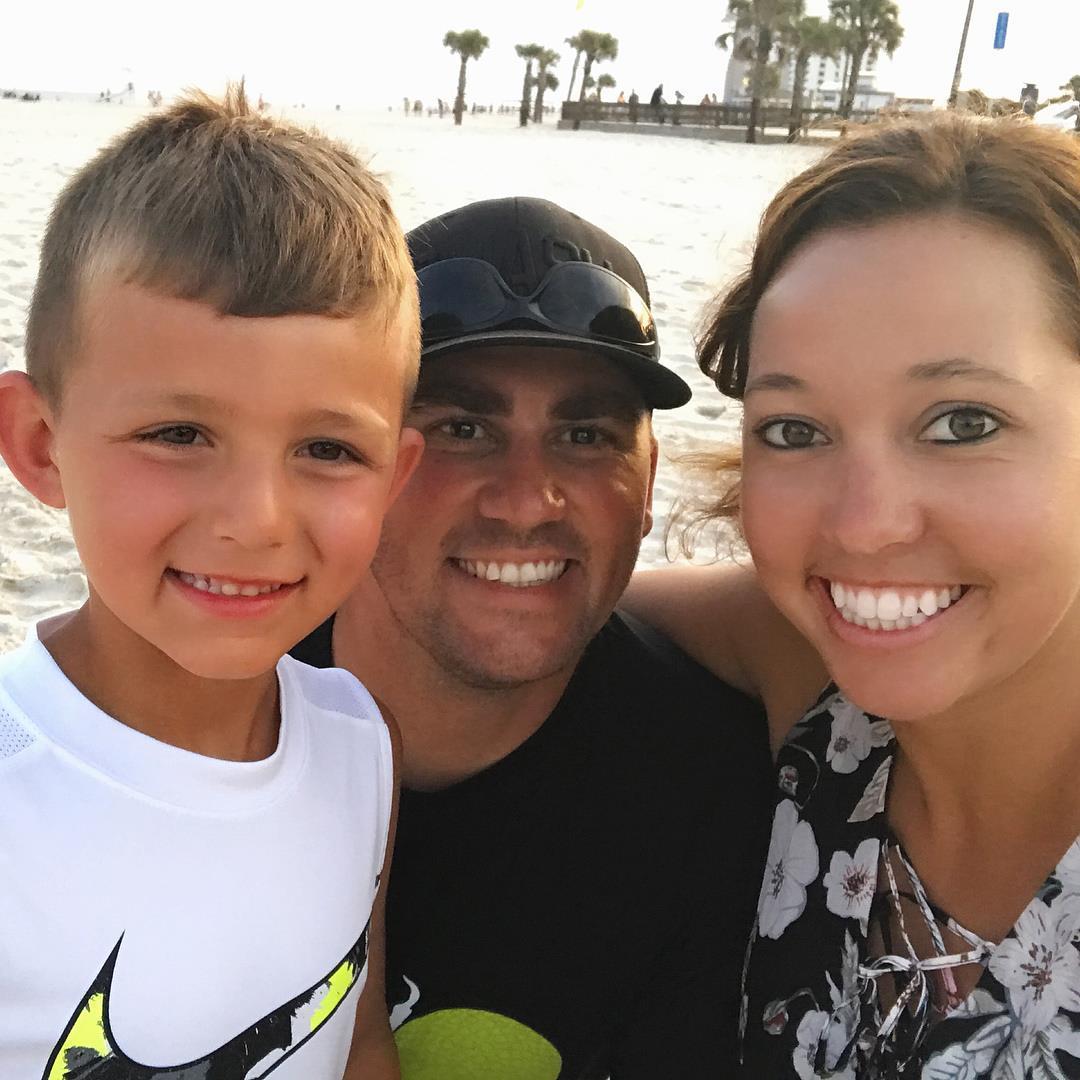 First beach trip with the three of us!