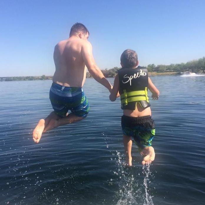 Having some fun boating