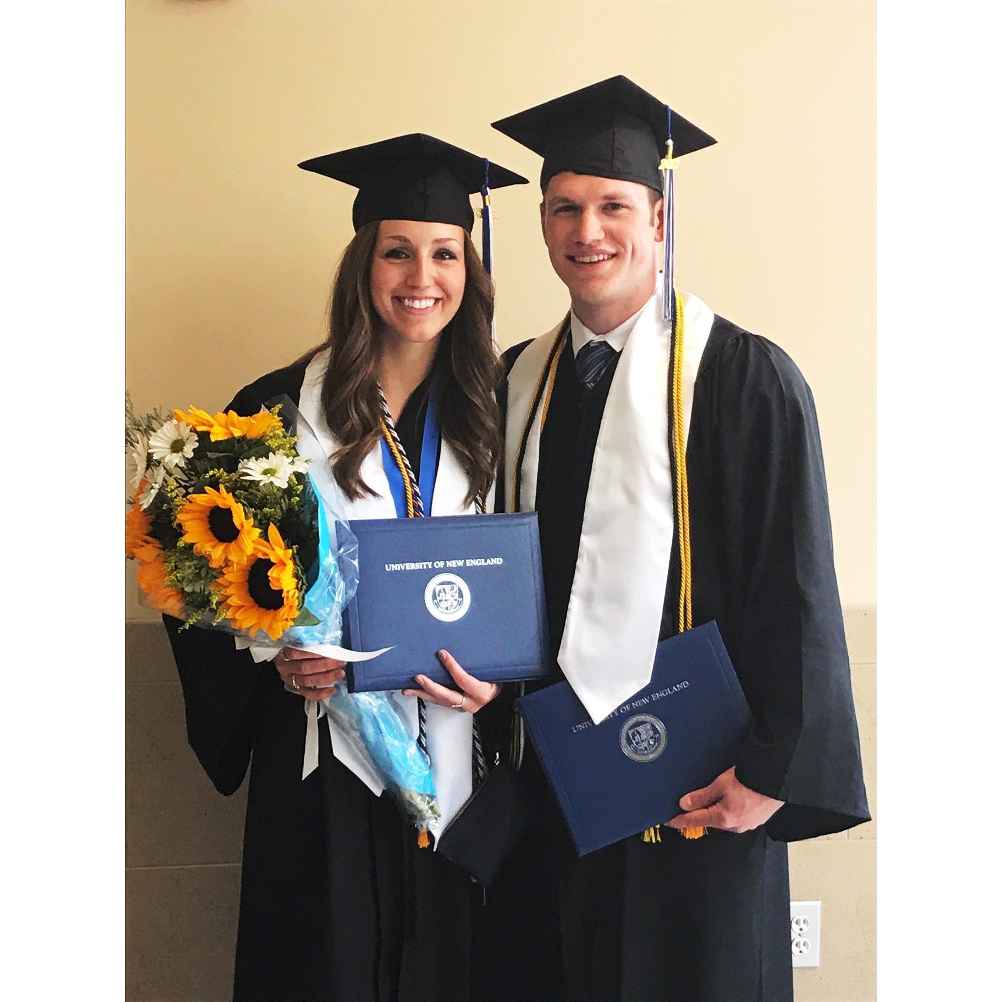 Our graduation from UNE in 2017
