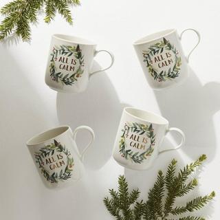 French Perle Berry Mug, Set of 4