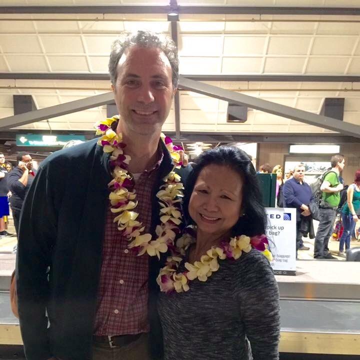 Upon arrival to Hawaii, we were presented with these beautiful leis from family.