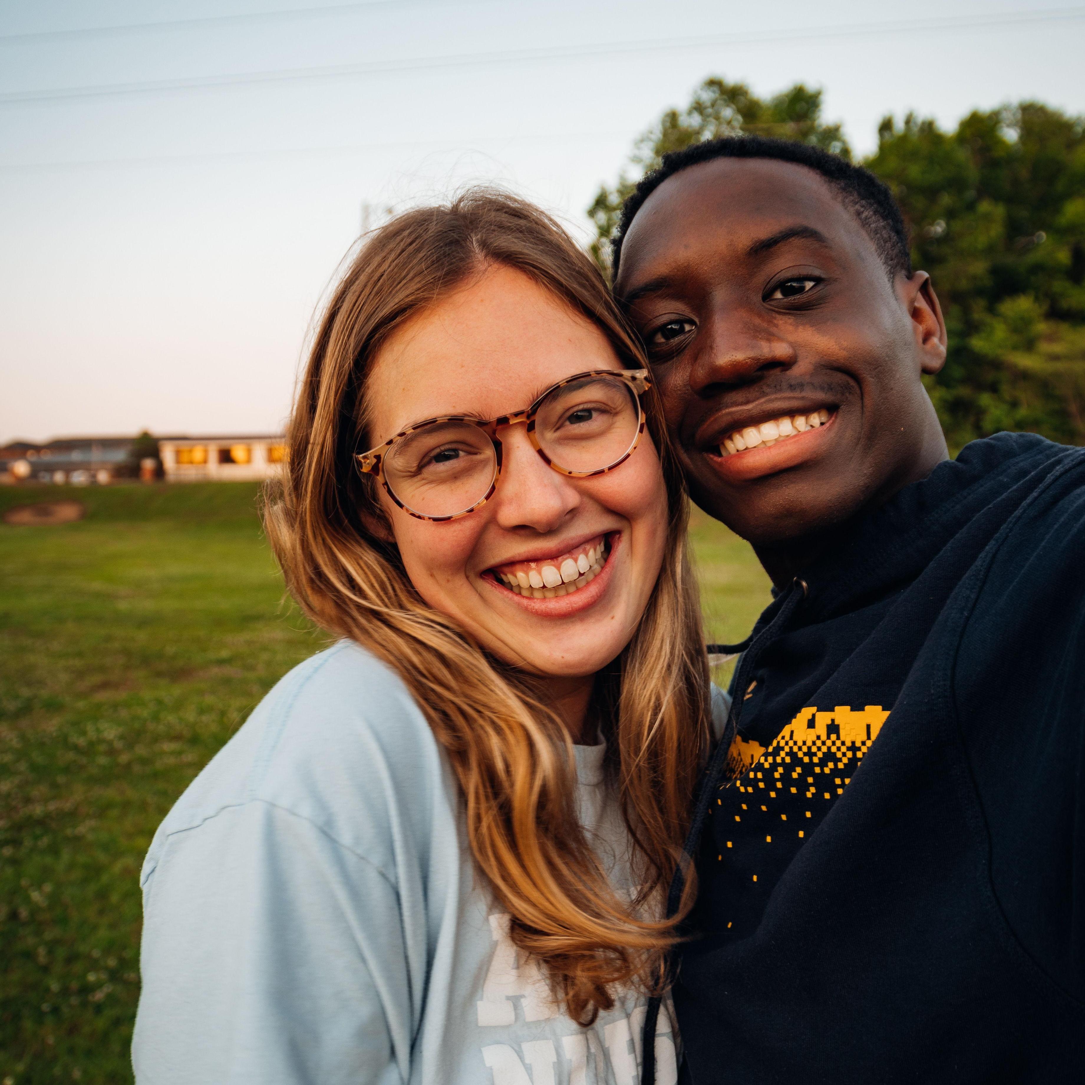 Enjoying a beautiful evening in Auburn, where we first met!