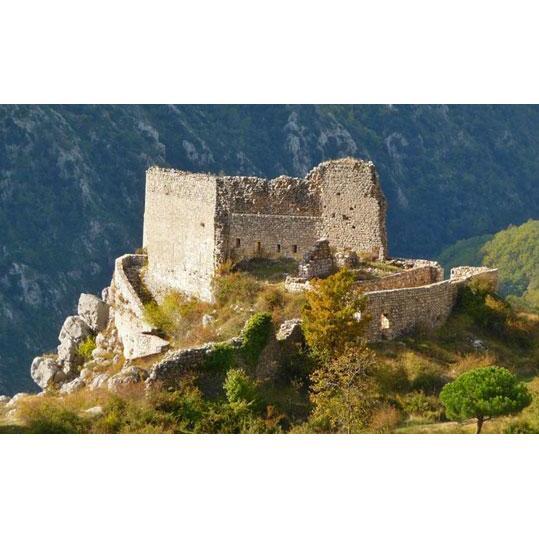 The original chateau in Hautes Gréolières over looks the 'new' village just below