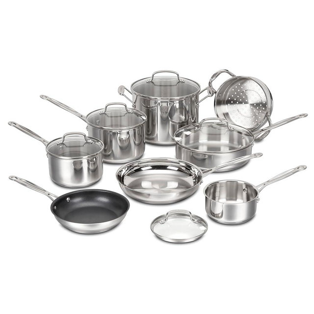 Cuisinart Chef's Classic™ Stainless Cookware 13-Piece Set, 77C-13