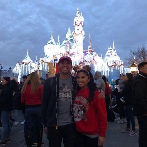 Disneyland trip when they became official, 12/2019